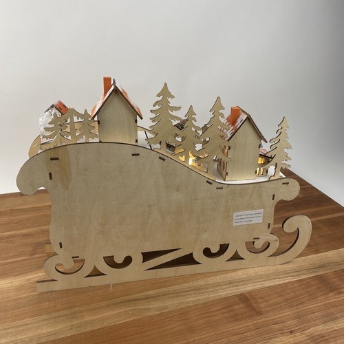 Gerson International Christmas LED Light Scene with Advent Calendar Chipped Read - Picture 9 of 12