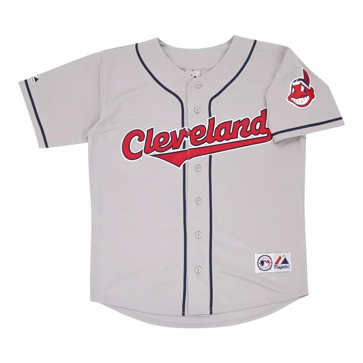 Bartolo Colon Cleveland Indians Grey Road Jersey w/ Team Patch Men's (S-3XL)