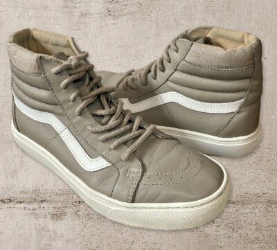 VANS Unisex Men 7.5 Women 9 OTW Sk8 Hi Taupe Canvas/Leather  display picture 3