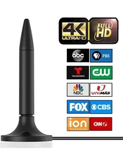 HDTV Indoor Digital TV Antenna 300 Miles Range with Amplifier Signal Booster 4K