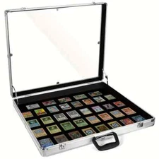 Trade Show Lockable Portable Display Case Trading Card Jewelry Aluminum Acrylic