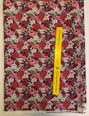 Joann Fabric Cotton Floral Fabric 40'' by over 3 Yards