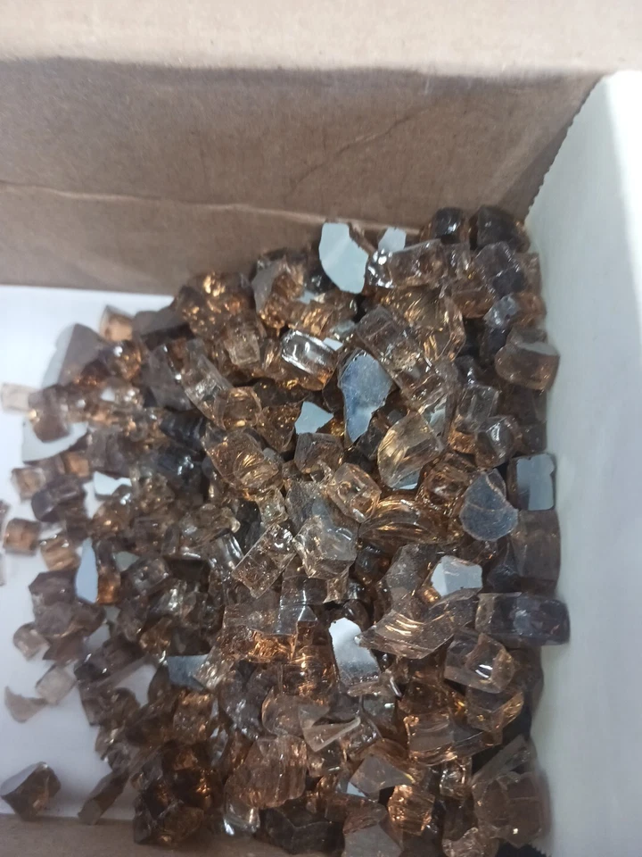 Vidrio triturado reflectante de cobre decorativo Empire Comfort Systems - 1 cuadrado Ft Foto 2 de 4