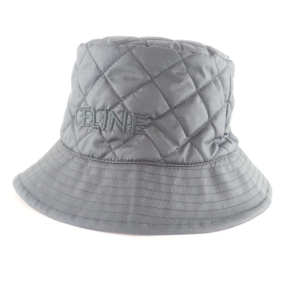 CELINE 2AUB0495M Quilted bucket hat with logo embroidery/ hat L