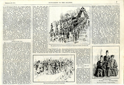 Czar and Czarina married Corean Royalty News from December 1894