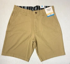 IRON CO. Men's Stretch Fabric Flex Waist Flat Front Shorts Boardwalk All Size