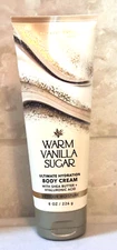 Bath & Body Works Warm Vanilla Sugar Body Cream 8 oz NEW SUMMER