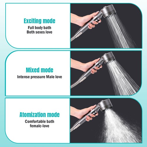 RV Shower Head with 3 Modes On Off Switch Camper Water Saving and High Pressure - Picture 8 of 19