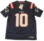 Nike Navy Blue New England Patriots #10 Mac Jones Vapor Limited Fuse Jersey $175