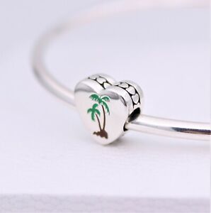 Palm Tree Charm Sterling silver 925 charmmakers 