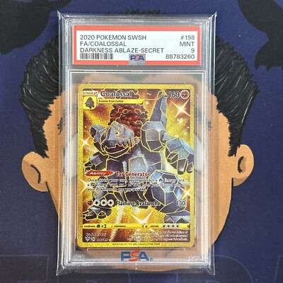 PSA 9 MINT 2020 Pokemon Darkness Ablaze COALOSSAL #198 Full Art