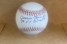 JACKIE BRANDT 56 NY GIANTS SIGNED AUTO M.L. BASEBALL BECKETT AUTHENTICATED