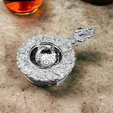 Vintage Dutch Holland Ship Tea Strainer Celtic Quality Plate England