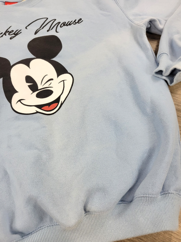 Mickey Mouse Disney Sweatshirt Light Blue Kids Youth Large (13-14) Pullover - Picture 4 of 7