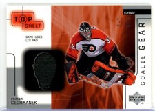 2001-02 UD Top Shelf Goalie Gear #LPRC Roman Cechmanek PAD - Philadelphia Flyers