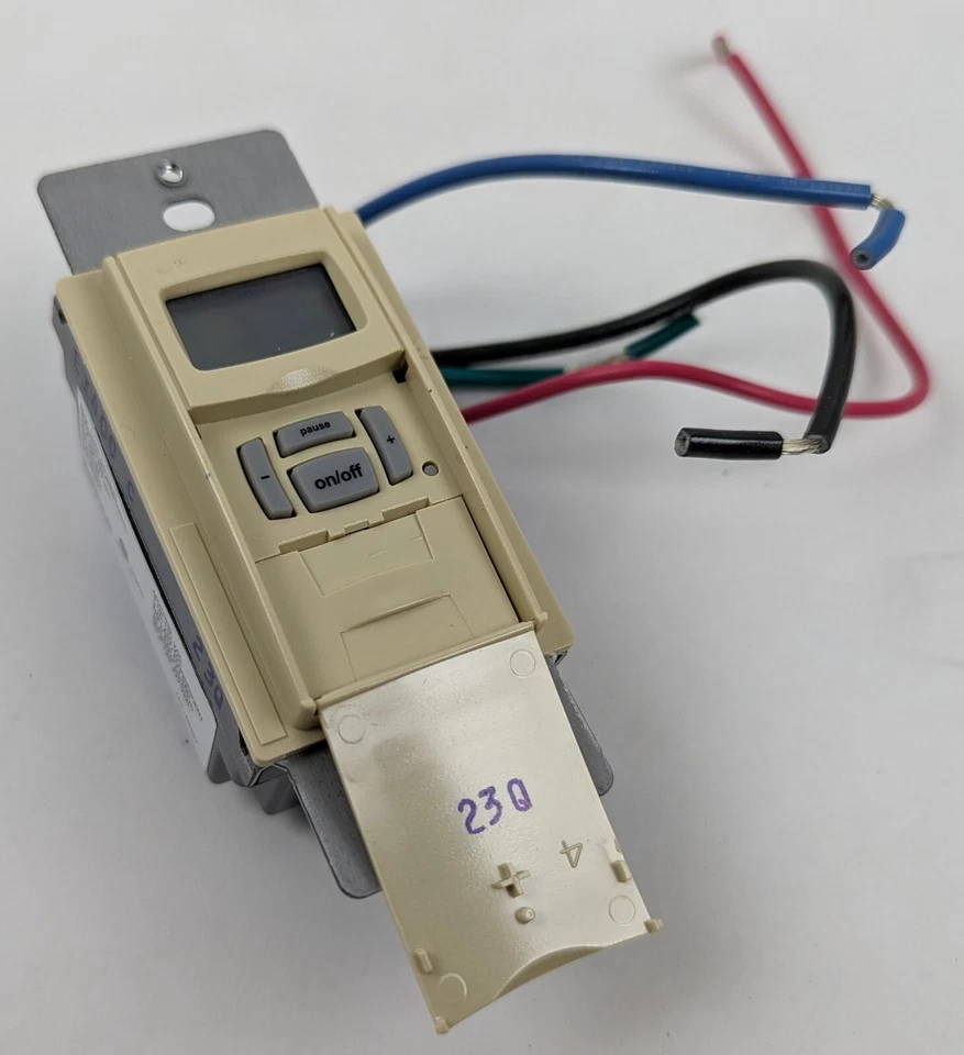 Intermatic EI400C Countdown Timer Programmable Electronic 120-277Vac Ivory NEW - Image 3 of 4