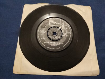 1966 Four Tops Reach Out I'll Be There 7'' Vinyl Single UK