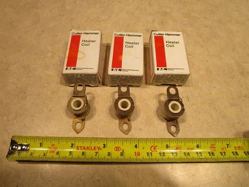LOT OF 3 CUTLER HAMMER H1114 HEATER COILS, H0225