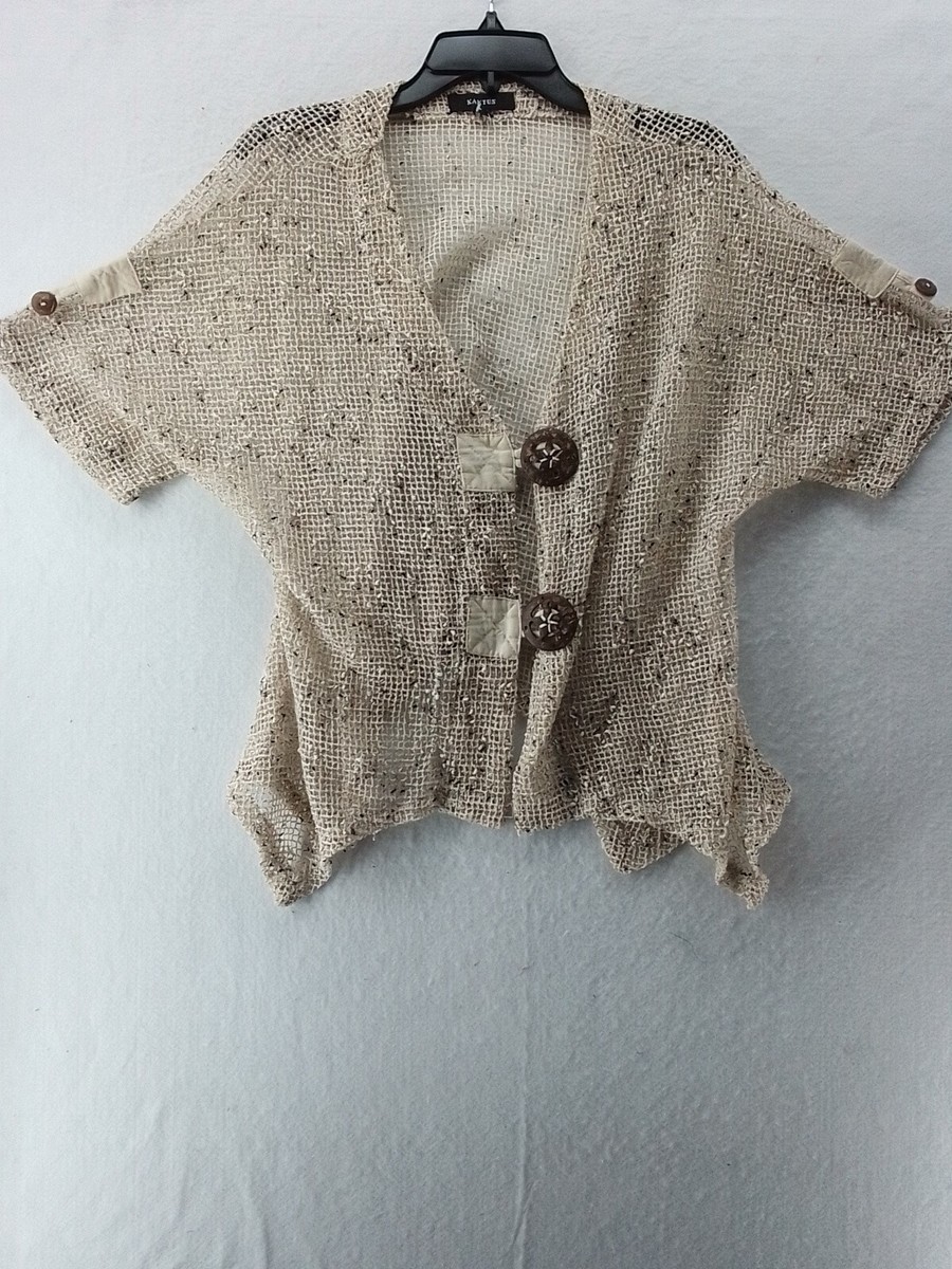 Kaktus XL White Button Up Jacket