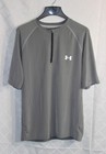 Women's new Under Armour 1/4 zip pullover shirt 2XL 22 x 27 Gray