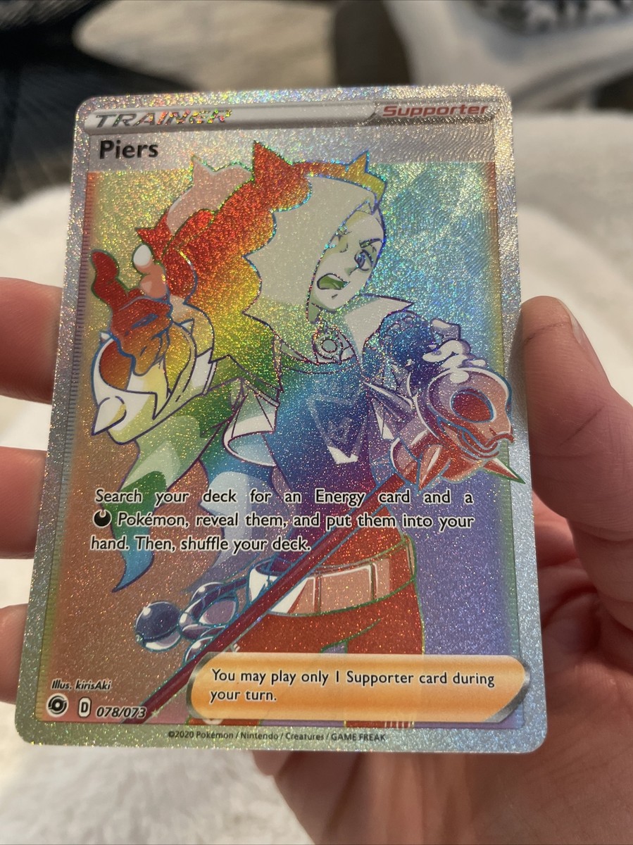 piers pokemon card full art Trainer 069/072 Shining Fates PokePhD Secret Rare Card Type Piers #264 Prices | Pokemon