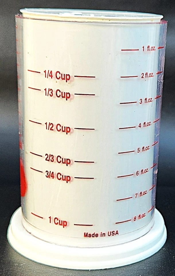 Taza medidora vintage Betty Crocker 1 taza para medidas líquidas húmedas o secas Foto 2 de 4