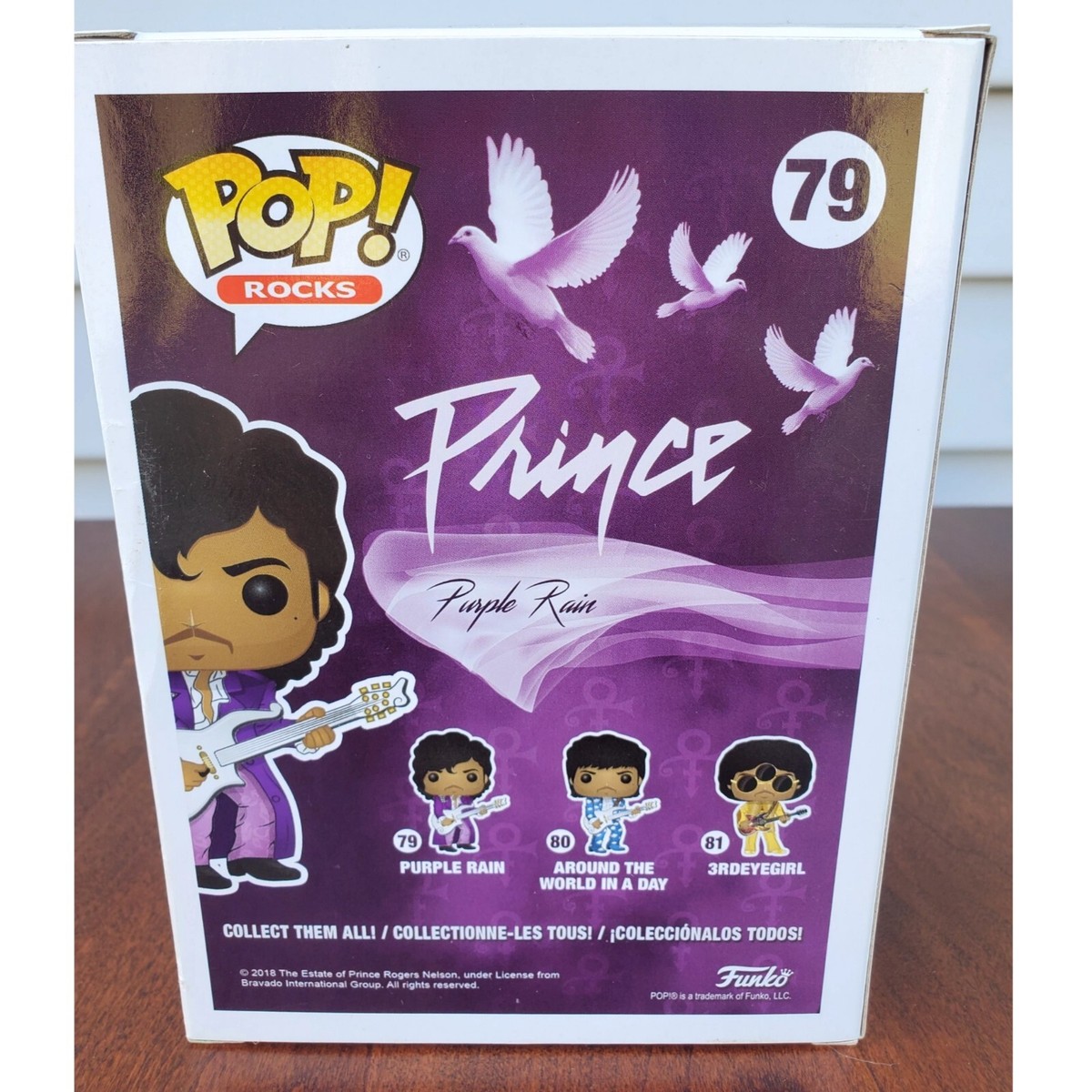 FUNKO POP ROCKS 79 PRINCE PURPLE RAIN FIGURE NIB VINYL