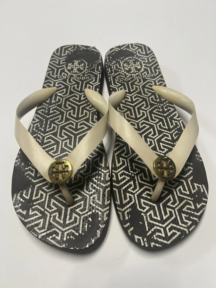 tory burch brown jelly sandals