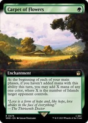 Carpet of Flowers (Extended Art) - Universes Beyond: Doctor Who - MTG