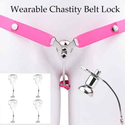 Flat Negative Chastity Cage Anti Disengagement Device Male Ring Chastity Belt