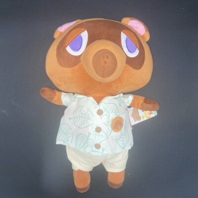 Animal Crossing Nintendo Tom Nook Raccoon Large Plush Stuffed Animal 18  NWT