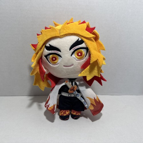 Demon Slayer Rengoku Kyojuro Stuffed Plush Japanese Anime Flame Figure Toy 8”