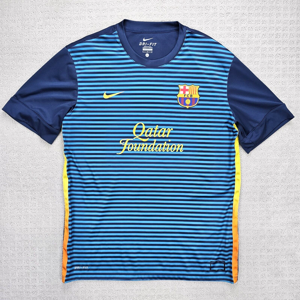 Nike FC Barcelona 2012 2013 Soccer Pre-Match Training Jersey