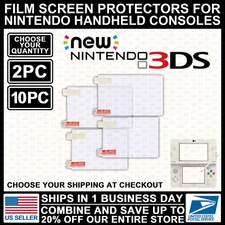 Film Plastic Screen Protector For Nintendo New 3DS Model Console