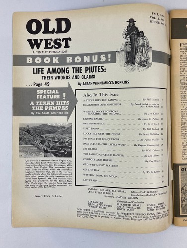 Old West Magazine, 1965-1966, Vol. 2, Vintage Western History, Pulp, Lot of 4 - Picture 4 of 10