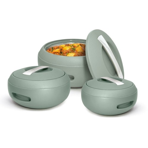 3pc Gourmet Hot Pot Food Warmer Thermal Insulated Casserole Serving Dish & Lid - Picture 16 of 20