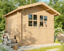 Gartenhaus Gerätehaus Blockhaus Holzhaus 2,5x2,2 m ALL IN
