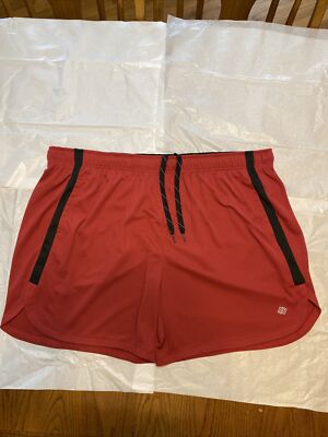 Zelos Running Shorts 3xlt  drawstring  red   NWOT