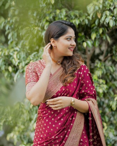 Party Sari Saree Wear Indian Silk Designer Blouse Ethnic New Bollywood Wedding - Picture 2 of 9
