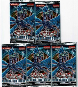 YU-GI-OH-GENERATION-FORCE-BOOSTER-PACKS-5-PACK-LOT-NEW-SEALED