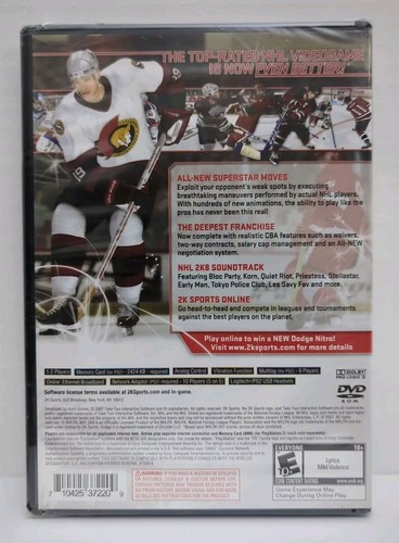 NHL 2K8 (Sony PlayStation 2/PS2, 2007) Sellado de fábrica - Imagen 2 de 4