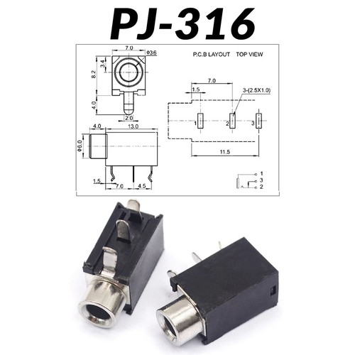 3.5mm Female Stereo Jack Chassis Socket Solder Connections Audio Adapter 3-7Pole - Picture 20 of 33
