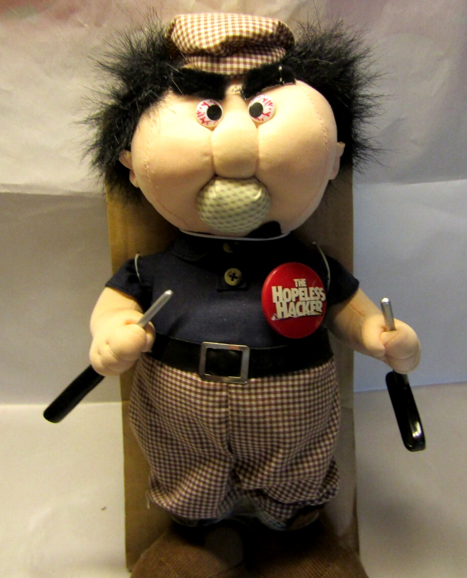 The Hopeless Hacker Frustrated Golfer Talking Plush - Tested and he WORKS!!