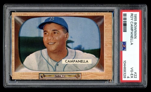 1955 Bowman #22 Roy Campanella Brooklyn Dodgers PSA 4 HOF - Top Tier Eye Appeal