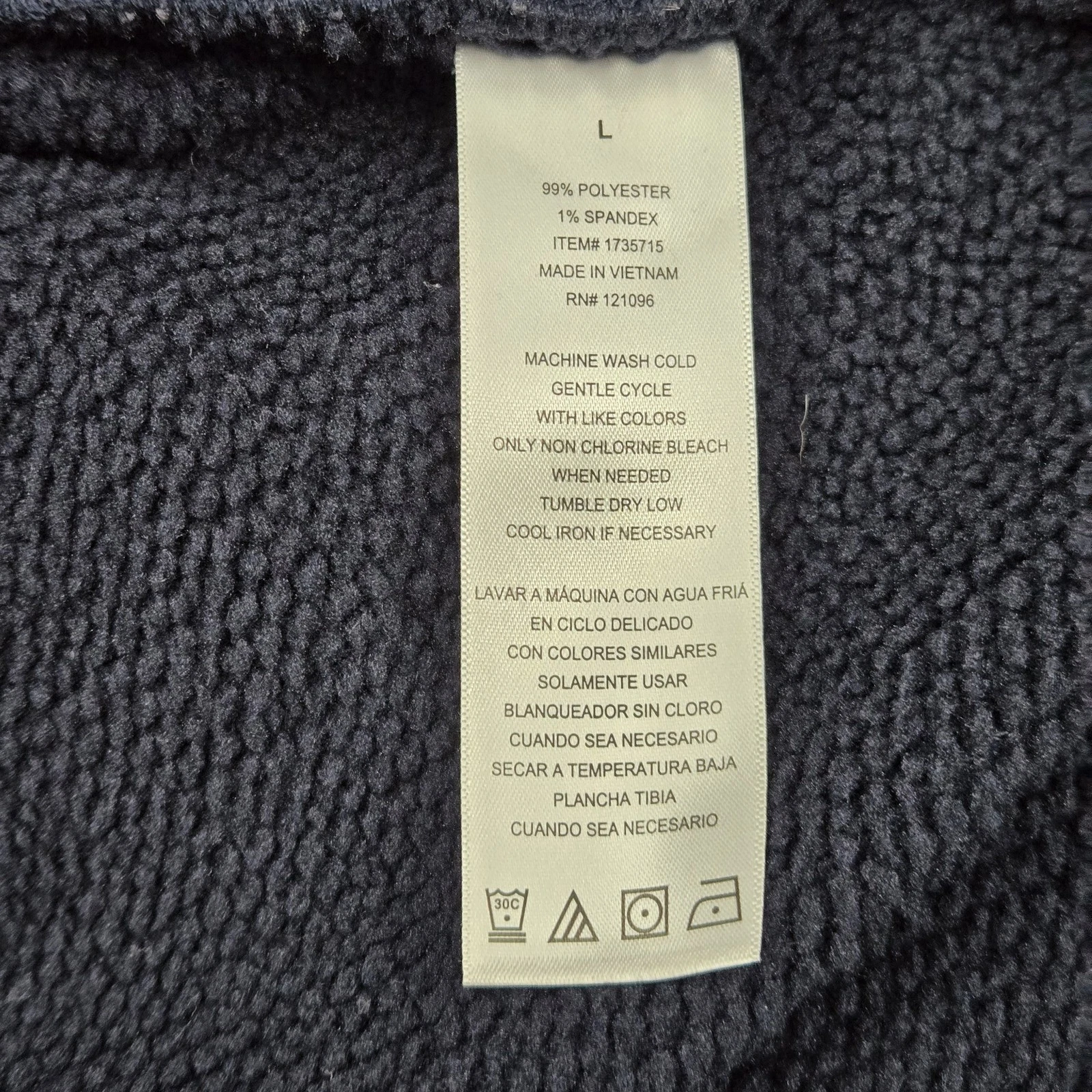 Copper & Oak Supply Co. Men Jacket L Blue Activewear Snap Button Logo NWT image 7