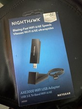 Netgear Nighthawk AXE3000 WiFi 6 / 6E USB 3.0 Adapter Tri-Band 2.4/5/6 Ghz A8000
