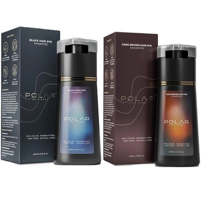 200ml Polar Hair Dye Shampoo, Color Shampoo Hair Dye for Women & Men NEW