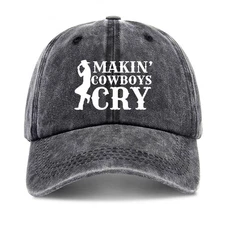 zcyhtqp, Makin' Cowboys Cry, Funny Baseball Cap, Cowboy Hat, Funny Trucker Ha...