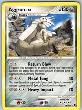 POKÉMON TCG AGGRON 14/111 RARE RISING RIVALS LIGHTLY PLAYED