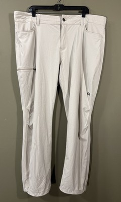 Outdoor Research Ferrosi Pants Plus Womens Sz 20W Beige Hiking Nylon Trail 44x30
